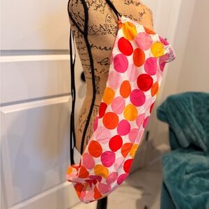 lululemon athletica Pink and Orange Polka Dot Yoga Bag